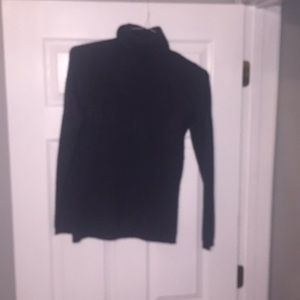 Dark grey cashmere turtle neck sweater